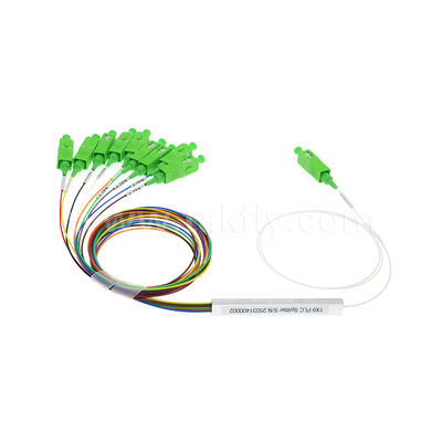 Bộ chia PLC kênh 1 × 9 với sợi 0,9mm cho mạng phân phối quang FTTH / FTTX