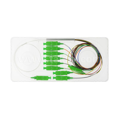 Bộ chia PLC kênh 1 × 9 với sợi 0,9mm cho mạng phân phối quang FTTH / FTTX