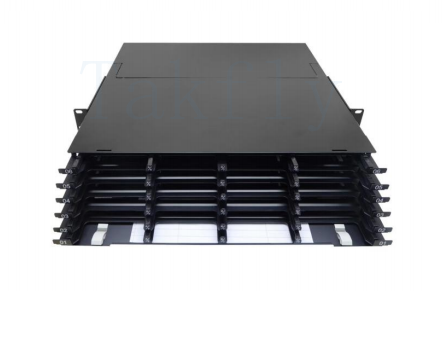 1U / 2U / 4U High Density MPO Cassette Patch Panel Rack-Mount, Easy-Plug MPO đến LC Cassette Module, Adapter LC được tải sẵn cho Trung tâm dữ liệu & Ứng dụng SAN / LAN