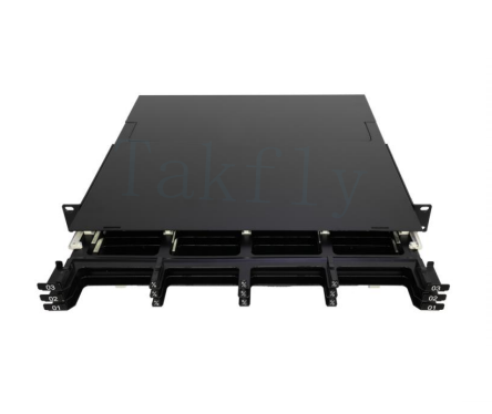 1U 144C High Density MPO Patch Panel 12 Cassette, MPO để chuyển đổi LC, được kết thúc trước cho SAN / LAN / Data Center