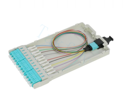 1U 144C High Density MPO Patch Panel 12 Cassette, MPO để chuyển đổi LC, được kết thúc trước cho SAN / LAN / Data Center