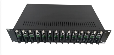 14 Slot Media Converter Chassis gắn rack một chassis gắn rack cao 2U tiêu chuẩn 19 inch