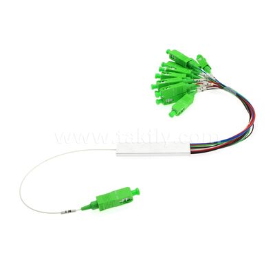 Bộ chia quang PLC 1×N / 2×N – Gói ống thép mini, G657A1, Đầu vào và đầu ra SC/APC, để tách FTTH/PON
