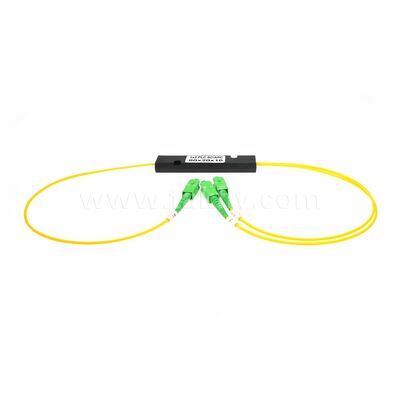 PLC Fiber Splitter ¥ 3.0mm Mini ABS Box, SM G657A1, SC/APC, cho nối và phân phối tín hiệu quang học trong hệ thống PON