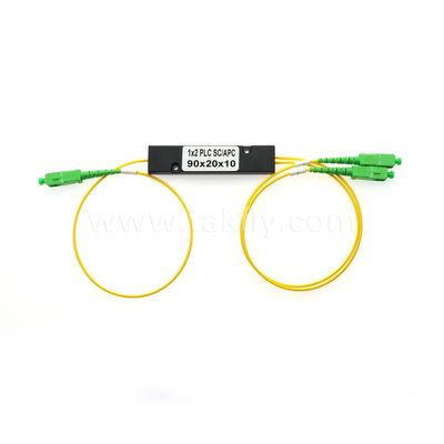 PLC Fiber Splitter ¥ 3.0mm Mini ABS Box, SM G657A1, SC/APC, cho nối và phân phối tín hiệu quang học trong hệ thống PON