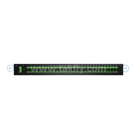 Bộ chia quang PLC gắn trên giá 1U – Bảng 19", G657A1 chế độ đơn, SC/APC, để phân phối tín hiệu quang
