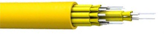 Cáp quang đột phá trong nhà ¥ 4 đến 48 lõi, bộ đệm chặt chẽ, sức mạnh trung tâm FRP, LSZH / PVC sheath