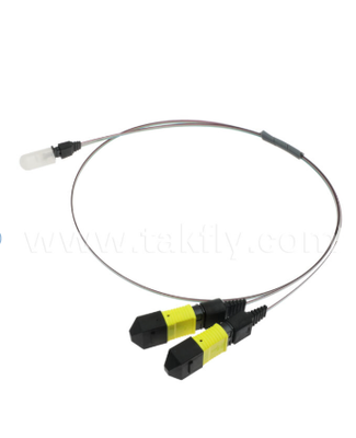 MTP-16CH-FA Fiber Array Assembly MTP Connector to 16-Channel V-Groove Fiber Array, Low Insertion Loss, cho máy thu quang tốc độ cao & CPO / Ứng dụng trung tâm dữ liệu