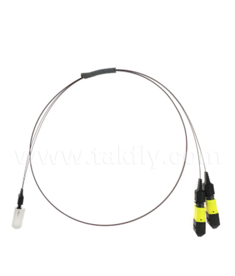 MTP-16CH-FA Fiber Array Assembly MTP Connector to 16-Channel V-Groove Fiber Array, Low Insertion Loss, cho máy thu quang tốc độ cao & CPO / Ứng dụng trung tâm dữ liệu