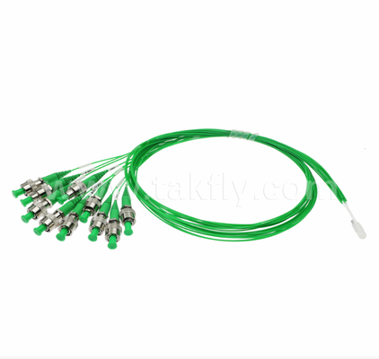 Đường dây sợi 10 kênh với 10 × kết nối FC / APC FA 10CH đến FC / APC × 10CH Bộ kết hợp đột phá, V-Groove chính xác cao, Phản xạ thấp (≥ 60dB),cho Multi-Channel Optical Testing & Silicon Photonic