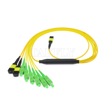 1×8 MPO/MTP to SC/APC PLC Splitter – Single-Mode, 1×8 Configuration, MPO Input to 8× SC/APC Outputs, Low Insertion Loss, for FTTx / PON / CATV / Data Center High-Density Fiber Distribution