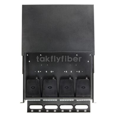 Takfly 1U / 2U Sliding Patch Panel ️ MTP / MPO Plug-and-Play mật độ cao đến Cassette LC cho tối đa 192 sợi