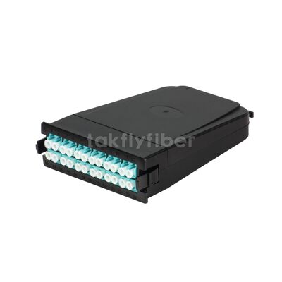 Takfly 1U / 2U Sliding Patch Panel ️ MTP / MPO Plug-and-Play mật độ cao đến Cassette LC cho tối đa 192 sợi