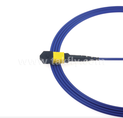 Cáp đệm MPO / MTP bọc giáp √ Vỏ kim loại mạnh mẽ, ngăn ngừa tổn thương và nghiền nát của loài gặm nhấm, cho FTTA / Công nghiệp / khai thác mỏ