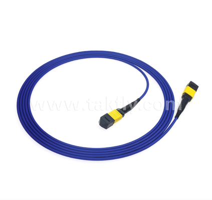Cáp đệm MPO / MTP bọc giáp √ Vỏ kim loại mạnh mẽ, ngăn ngừa tổn thương và nghiền nát của loài gặm nhấm, cho FTTA / Công nghiệp / khai thác mỏ