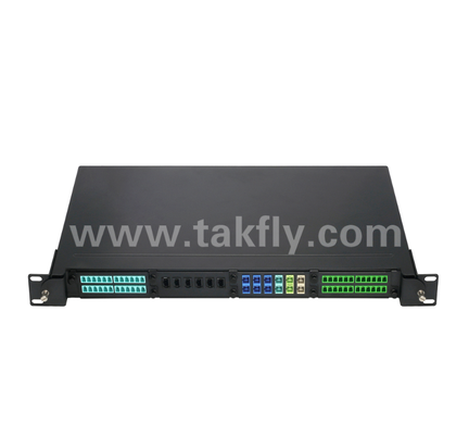 1U 19 "MPO / MTP High-Density Patch Panel 4 khe băng cassette, Rack-Mount