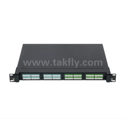 1U 19 "MPO / MTP High-Density Patch Panel 4 khe băng cassette, Rack-Mount