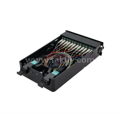 Mô-đun Cassette được kết thúc trước TK-HRM-04, 12C/24C, chế độ kép: LC Pigtail Fusion hoặc MPO-LC Cassette Management, Plug-and-Play cho cáp trung tâm dữ liệu