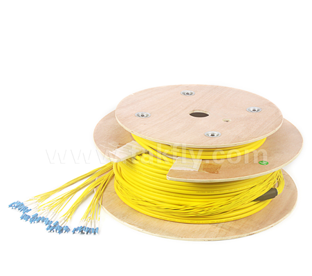 48-Core LC-LC Pre-terminated Breakout Patch Cord Density cao, cấu hình Breakout tùy chỉnh (Fiber Bare / 0.9mm / 2.0mm / 3.0mm), cho Trung tâm dữ liệu & Ứng dụng trong nhà / ngoài trời