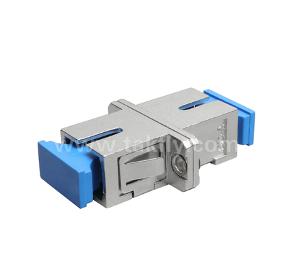 SC Simplex Metal Fiber Adapter ️ Nhà kim loại bền, mất tích chèn thấp, chống nhiệt độ cao và thấp, cho kết nối cáp quang cáp và cáp thiết bị