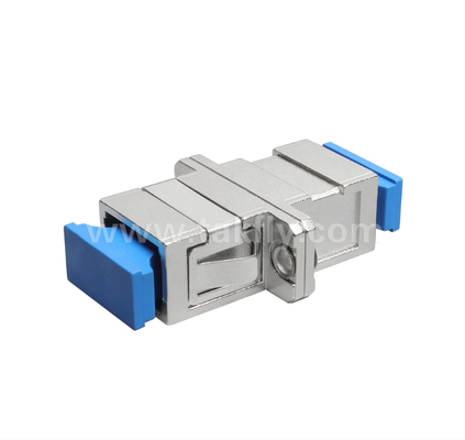 SC Simplex Metal Fiber Adapter ️ Nhà kim loại bền, mất tích chèn thấp, chống nhiệt độ cao và thấp, cho kết nối cáp quang cáp và cáp thiết bị