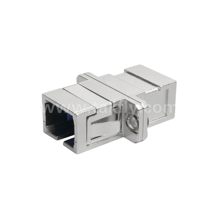 SC Simplex Metal Fiber Adapter ️ Nhà kim loại bền, mất tích chèn thấp, chống nhiệt độ cao và thấp, cho kết nối cáp quang cáp và cáp thiết bị