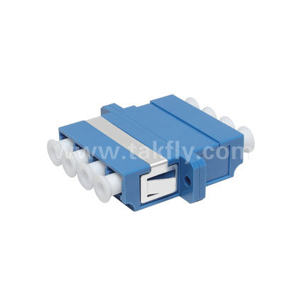 LC Quad Fiber Adapter 4 × LC Duplex, thiết kế tiết kiệm không gian, cho kết nối cáp-với-cáp & cáp-với thiết bị