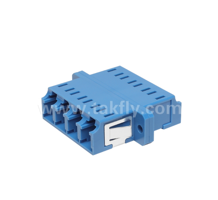 LC Quad Fiber Adapter 4 × LC Duplex, thiết kế tiết kiệm không gian, cho kết nối cáp-với-cáp & cáp-với thiết bị