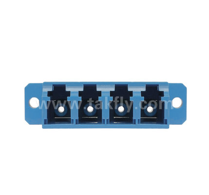 LC Quad Fiber Adapter 4 × LC Duplex, thiết kế tiết kiệm không gian, cho kết nối cáp-với-cáp & cáp-với thiết bị