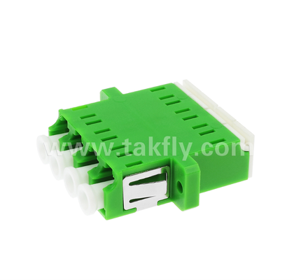 LC Quad Inner Shutter Adapter 4 trong 1 LC Duplex APC với màn trập tích hợp, bảo vệ mắt khỏi laser sợi quang, phù hợp với IEC & RoHS, cho trung tâm dữ liệu & kết nối sợi năng lượng cao