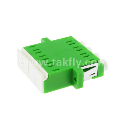 LC Quad Inner Shutter Adapter 4 trong 1 LC Duplex APC với màn trập tích hợp, bảo vệ mắt khỏi laser sợi quang, phù hợp với IEC & RoHS, cho trung tâm dữ liệu & kết nối sợi năng lượng cao