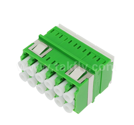 12 cổng LC-LC High-Density Adapter 12 lõi, truyền dữ liệu đa kênh, mất tích chèn thấp, cho trung tâm dữ liệu và mạng cáp tốc độ cao