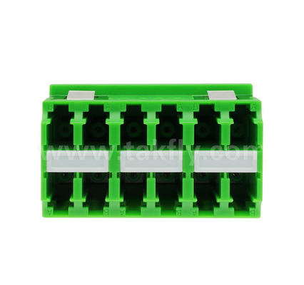 12 cổng LC-LC High-Density Adapter 12 lõi, truyền dữ liệu đa kênh, mất tích chèn thấp, cho trung tâm dữ liệu và mạng cáp tốc độ cao