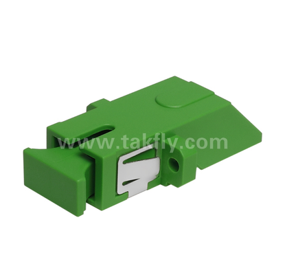 SC Diagonal Type Simplex Adapter với màn trập bên trong tích hợp chống bụi & bảo vệ mắt bằng laser, mất tích chèn thấp, cho trung tâm dữ liệu & kết nối sợi FTTx