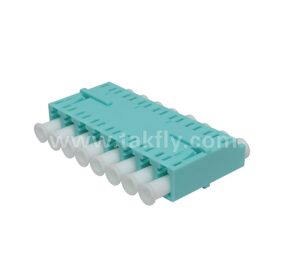 LC 8-Way Adapter 8 trong 1 LC Duplex, High-Density Fiber Adapter, Loss Insertion thấp, cho Trung tâm dữ liệu & FTTx High-Density Patching