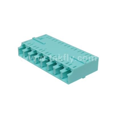 LC 8-Way Adapter 8 trong 1 LC Duplex, High-Density Fiber Adapter, Loss Insertion thấp, cho Trung tâm dữ liệu & FTTx High-Density Patching