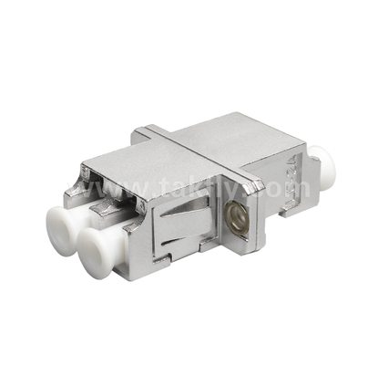 Bộ điều hợp kim loại LC Duplex  Ống kim loại bền, có thể đổi, cho cáp-đối-cáp & cáp-đối-thiết bị