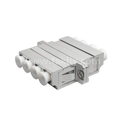 Bộ điều hợp kim loại LC Quad ️ Giao diện LC 4 cổng mật độ cao, chắc chắn, mất mát thấp, chống nhiệt độ cao và thấp