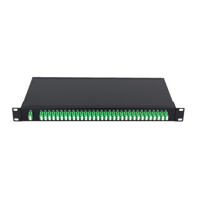 Bộ chia PLC sợi quang LC gắn trên giá đỡ OEM 1U 19Inch 2x64 cho Trung tâm dữ liệu FTTx