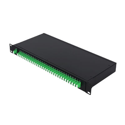 Bộ chia PLC sợi quang LC gắn trên giá đỡ OEM 1U 19Inch 2x64 cho Trung tâm dữ liệu FTTx
