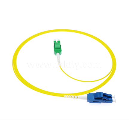 LC Uniboot Sợi quang dây đệm    Một ống hai lõi, cực thay đổi, màu vàng, bán khối lượng cáp