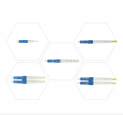 LC Fiber Optic Connector SX/DX Simplex & Duplex, yếu tố hình thức nhỏ, mất tích chèn thấp cho mạng mật độ cao