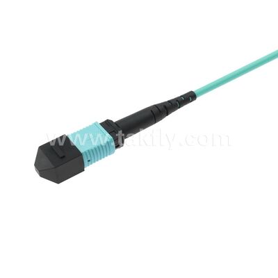 MPO / MTP Patchcord Fanout Uniboot LC Multimode OM3 Breakout Cáp quang sợi cho Trung tâm dữ liệu Cáp AI Telecom