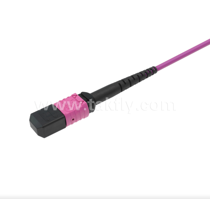 Dây vá đột phá Uniboot MPO/MTP-LC - LC kép trong một lần khởi động, đảo ngược cực, tiết kiệm 50% không gian cho mạng 100G/400G