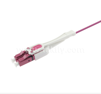 Dây vá đột phá Uniboot MPO/MTP-LC - LC kép trong một lần khởi động, đảo ngược cực, tiết kiệm 50% không gian cho mạng 100G/400G