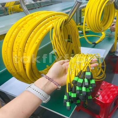 Dây vá MPO/MTP Takfly 8/12/24 sợi lên đến 576 sợi Suy hao thấp 500 chu kỳ kết nối Tuân thủ IEC & TIA