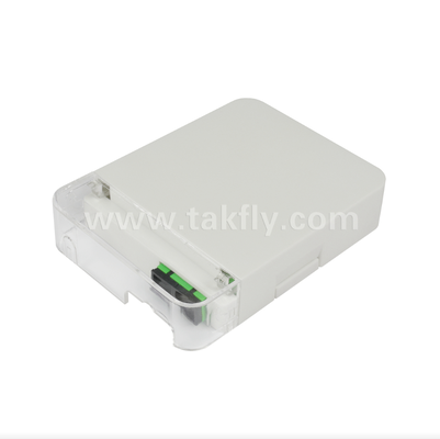 TKS-1806-02W FTTH Fiber Optic Wall Outlet Box kết thúc trong nhà nhỏ gọn cho cơ sở khách hàng