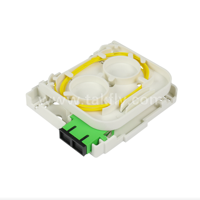 TKS-1806-02W FTTH Fiber Optic Wall Outlet Box kết thúc trong nhà nhỏ gọn cho cơ sở khách hàng