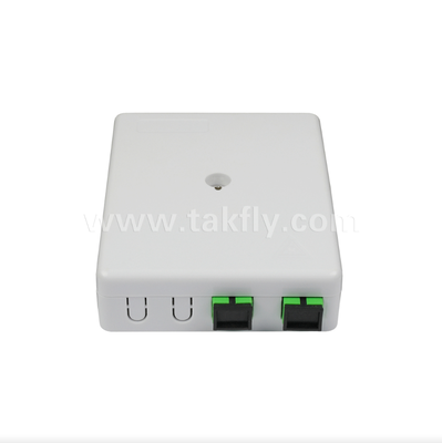 TKS-1806-02E 2-Port Wall Mount Box ️ Bảo vệ cơ khí & Quản lý sợi cho FTTH