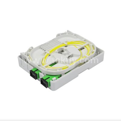 TKS-1806-02E 2-Port Wall Mount Box ️ Bảo vệ cơ khí & Quản lý sợi cho FTTH